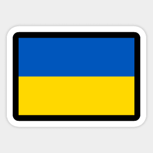 Flag of Ukraine. Stand with Ukraine! Sticker